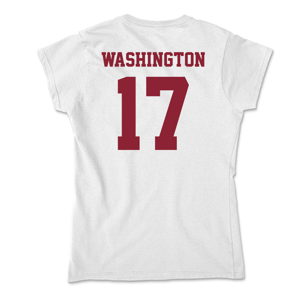UMass - NCAA Football : Jerry Washington - Soft Style Women’s T-Shirt-1