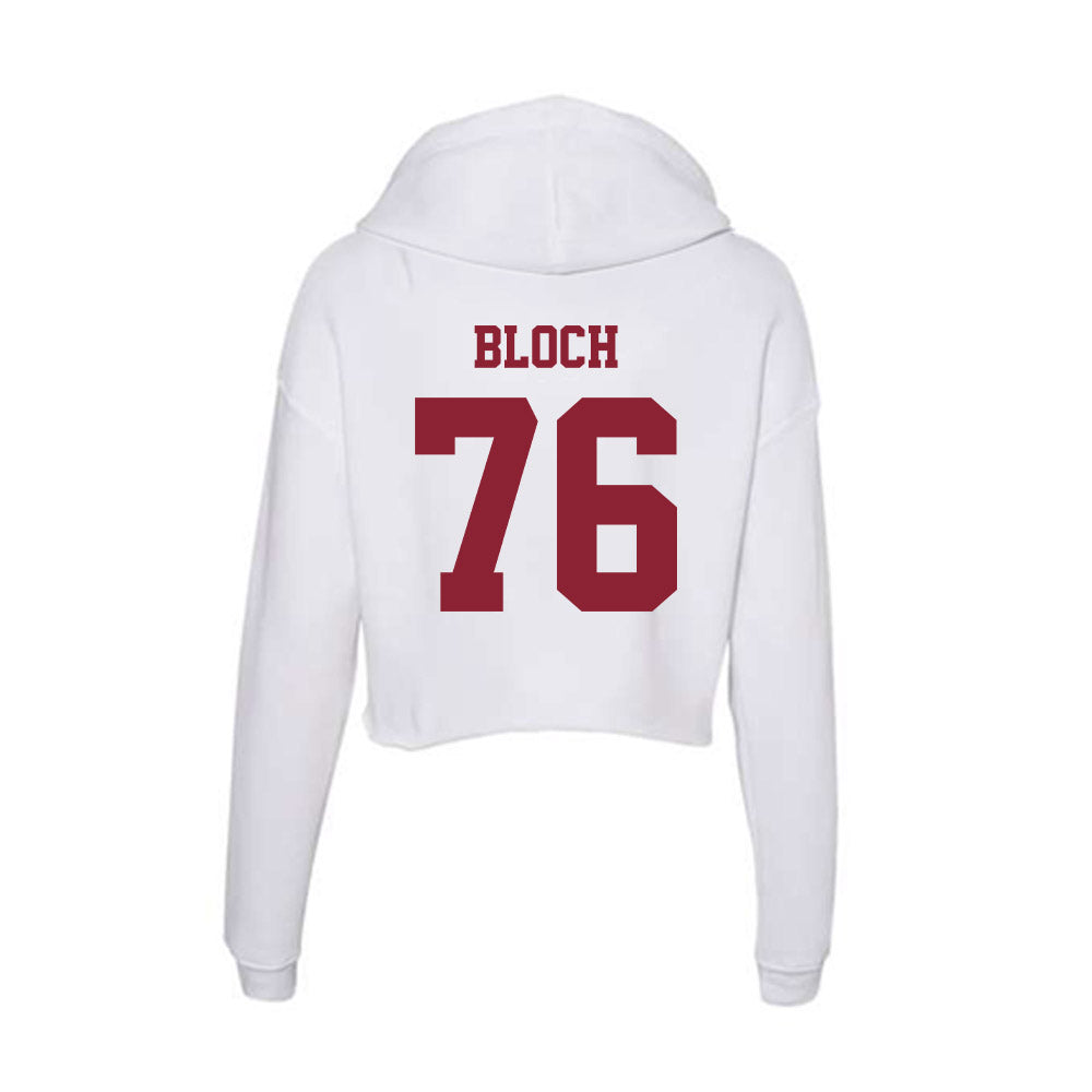  - NCAA Football : Riley Bloch - Women's Crop Fleece Hoodie-1