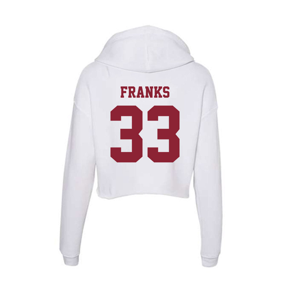 UMass - NCAA Women's Basketball : Ayanna Franks - Women's Crop Fleece Hoodie-1