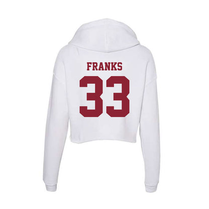 UMass - NCAA Women's Basketball : Ayanna Franks - Women's Crop Fleece Hoodie-1