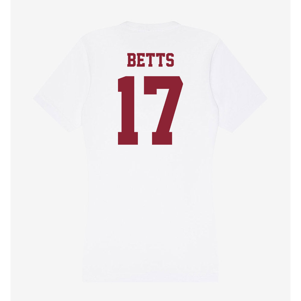 UMass - NCAA Football : Zachary Betts - Women's V-Neck T-Shirt-1