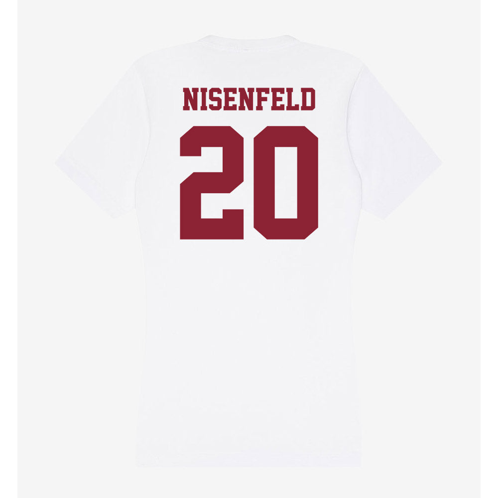 UMass - NCAA Women's Soccer : Leah Nisenfeld - Women's V-Neck T-Shirt-1