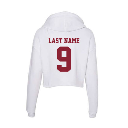 UMass - NCAA Football : Justin Krueger - Women's Crop Fleece Hoodie-1