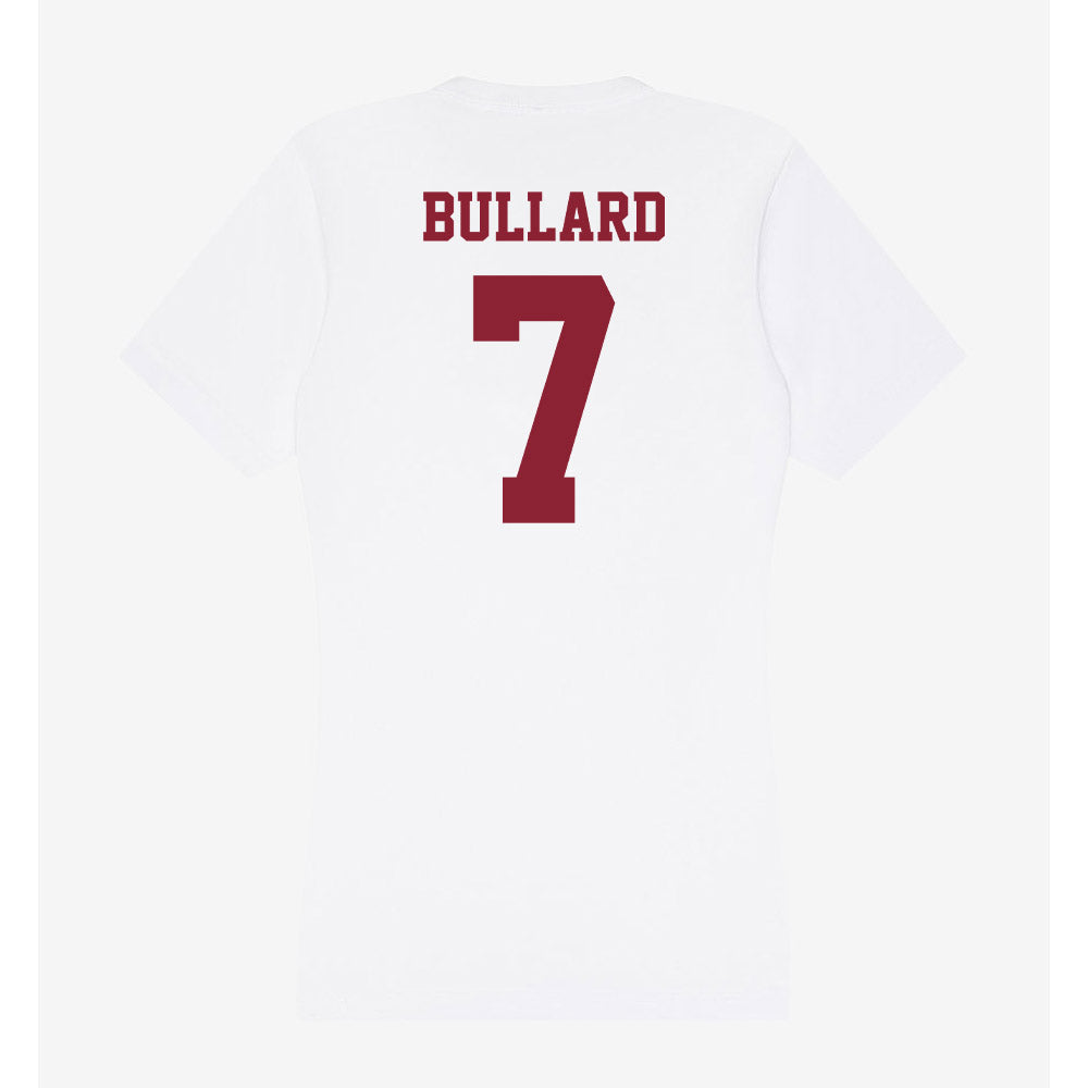 UMass - NCAA Women's Basketball : Leah Bullard - Women's V-Neck T-Shirt-1