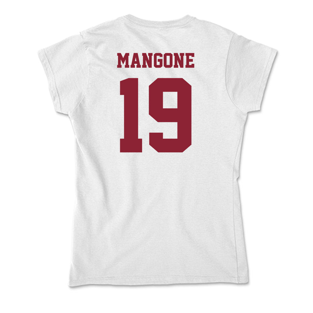 UMass - NCAA Women's Soccer : Catalina Mangone - Soft Style Women’s T-Shirt-1