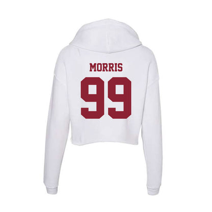 UMass - NCAA Football : Derek Morris - Women's Crop Fleece Hoodie-1