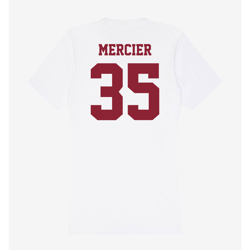UMass - NCAA Baseball : Brayden Mercier - Women's V-Neck T-Shirt-1