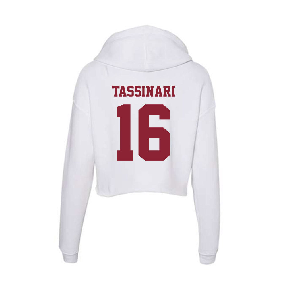 UMass - NCAA Women's Soccer : Reilly Tassinari - Women's Crop Fleece Hoodie-1