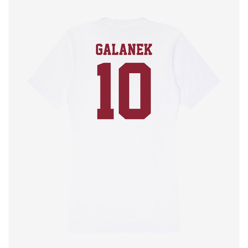 UMass - NCAA Men's Ice Hockey : Jack Galanek - Women's V-Neck T-Shirt-1