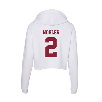 UMass - NCAA Football : Joshua Nobles - Women's Crop Fleece Hoodie-1