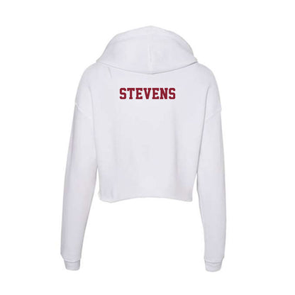 UMass - NCAA Men's Track & Field : Owen Stevens - Women's Crop Fleece Hoodie-1