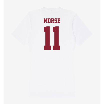 UMass - NCAA Men's Lacrosse : Will Morse - Women's V-Neck T-Shirt-1