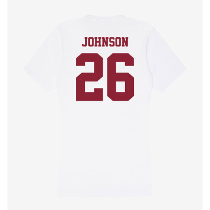 UMass - NCAA Men's Lacrosse : Dylan Johnson - Women's V-Neck T-Shirt-1