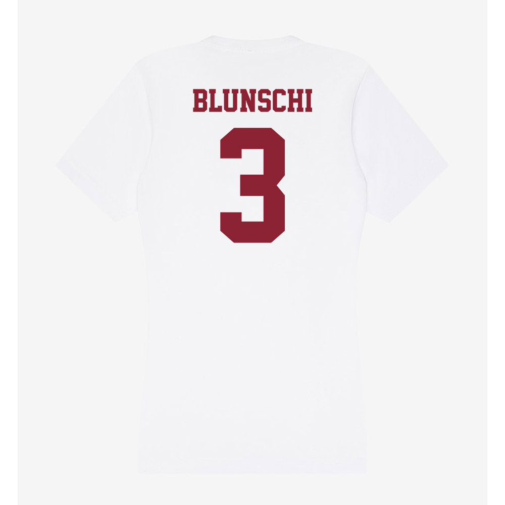 UMass - NCAA Men's Soccer : Jordan Blunschi - Women's V-Neck T-Shirt-1