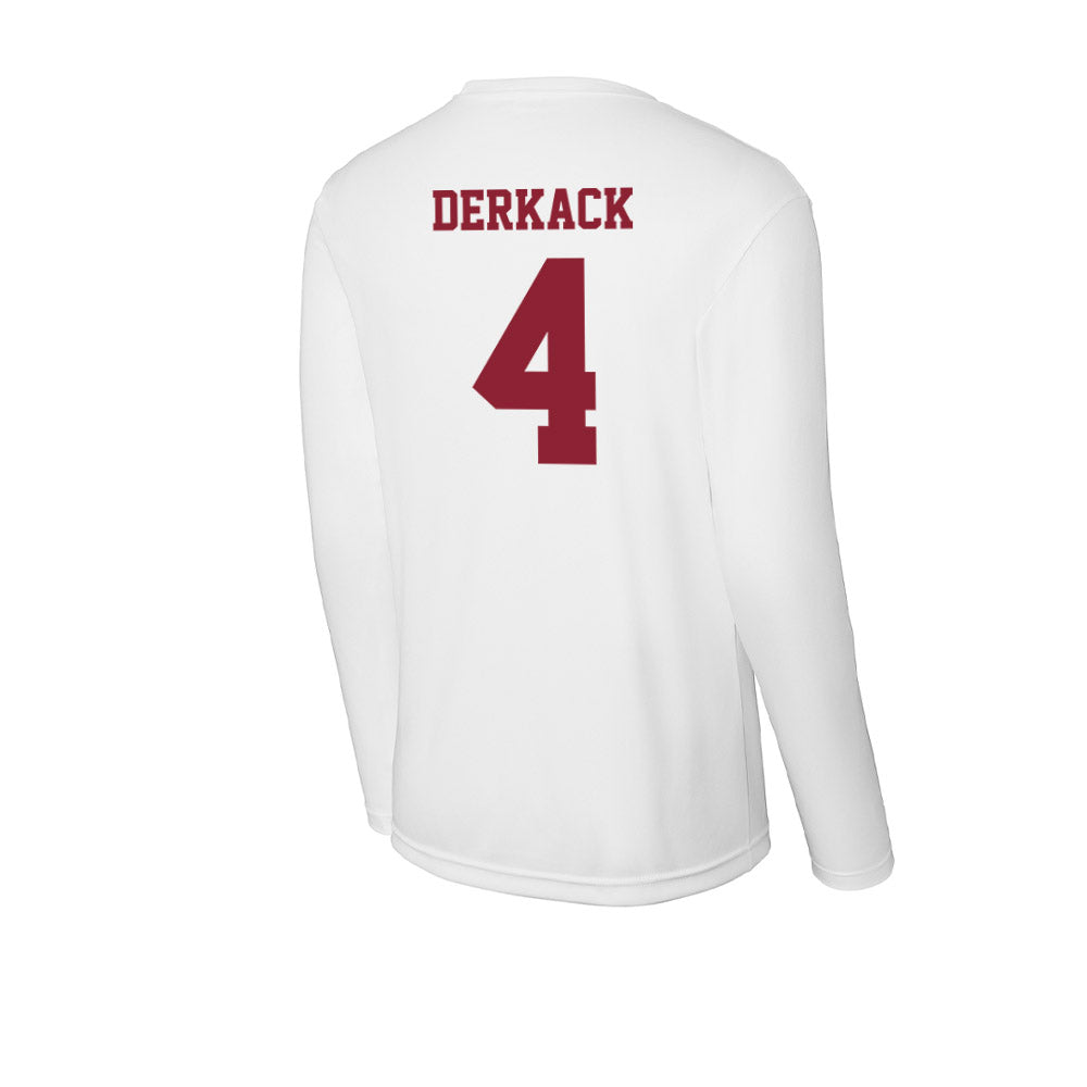 UMass - NCAA Women's Basketball : Taylor Derkack - Activewear Long Sleeve T-Shirt-1
