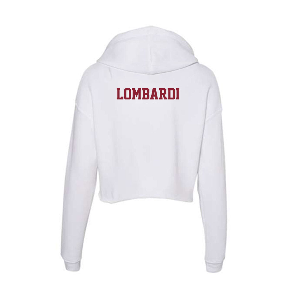 UMass - NCAA Women's Cross Country : Leann Lombardi - Women's Crop Fleece Hoodie-1