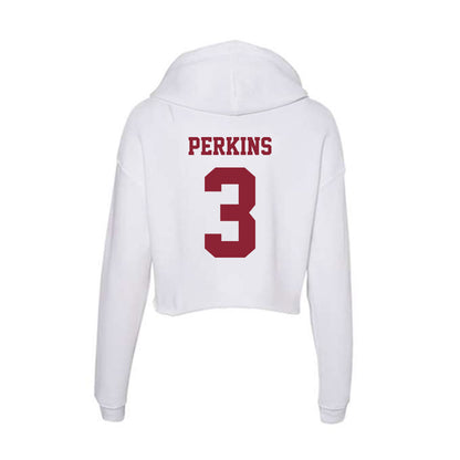 UMass - NCAA Women's Basketball : Aiyanna Perkins - Women's Crop Fleece Hoodie-1