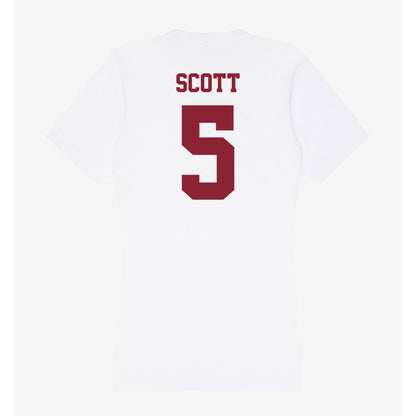 UMass - NCAA Women's Basketball : Kiki Scott - Women's V-Neck T-Shirt-1