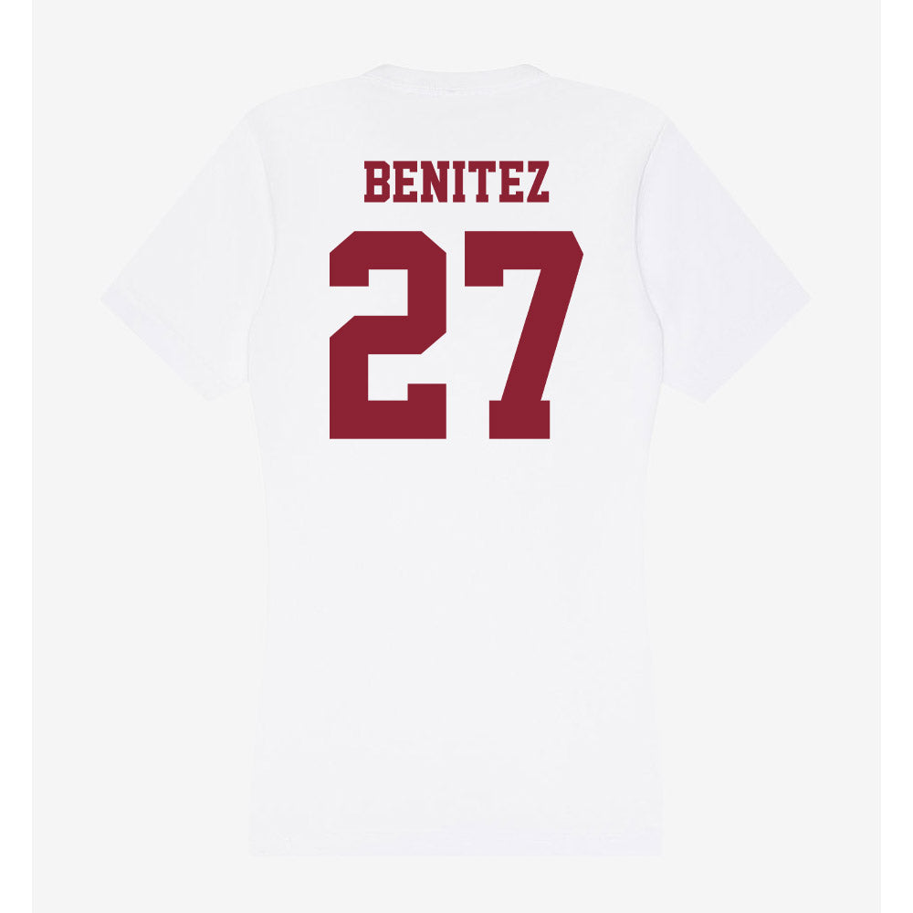 UMass - NCAA Women's Soccer : Carolina Benitez - Women's V-Neck T-Shirt-1