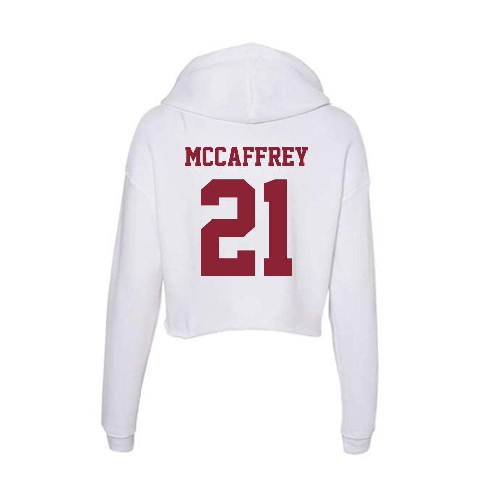 UMass - NCAA Women's Soccer : Annie McCaffrey - Women's Crop Fleece Hoodie-1