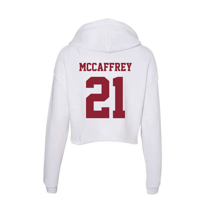UMass - NCAA Women's Soccer : Annie McCaffrey - Women's Crop Fleece Hoodie-1
