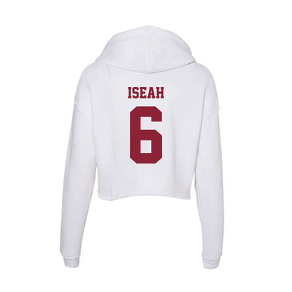 UMass - NCAA Football : Joshua Iseah - Women's Crop Fleece Hoodie-1
