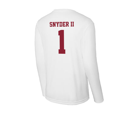 UMass - NCAA Football : Dd Snyder II - Activewear Long Sleeve T-Shirt-1