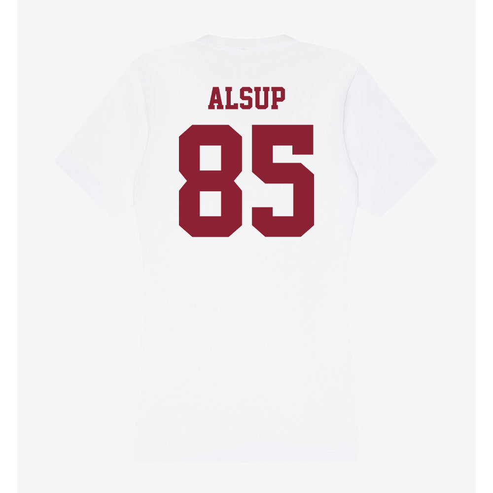 UMass - NCAA Football : Drew Alsup - Women's V-Neck T-Shirt-1