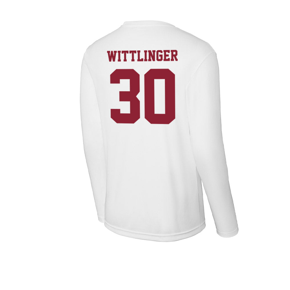 UMass - NCAA Men's Lacrosse : Cole Wittlinger - Activewear Long Sleeve T-Shirt-1