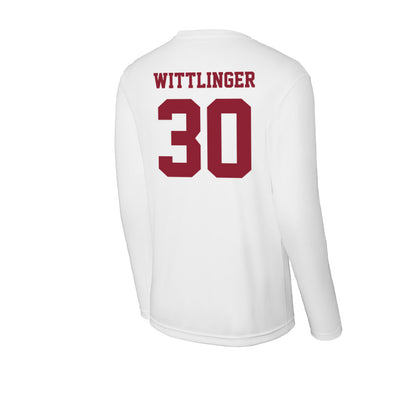UMass - NCAA Men's Lacrosse : Cole Wittlinger - Activewear Long Sleeve T-Shirt-1