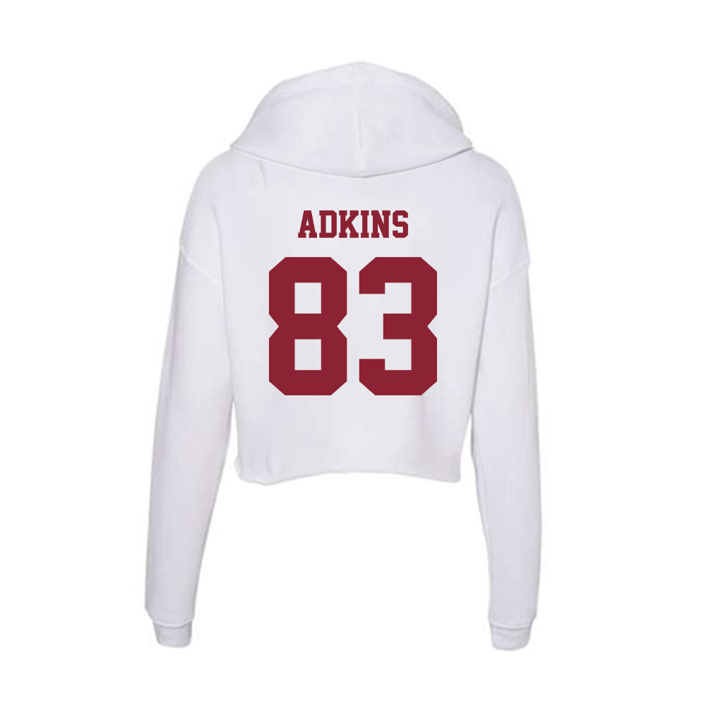 UMass - NCAA Football : Reece Adkins - Women's Crop Fleece Hoodie-1