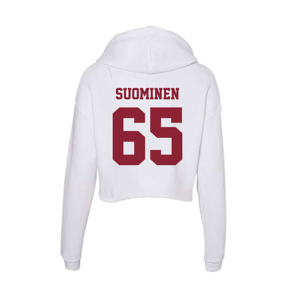 UMass - NCAA Football : Samu Suominen - Women's Crop Fleece Hoodie-1
