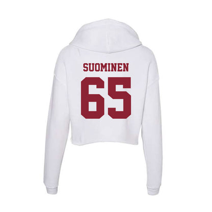 UMass - NCAA Football : Samu Suominen - Women's Crop Fleece Hoodie-1