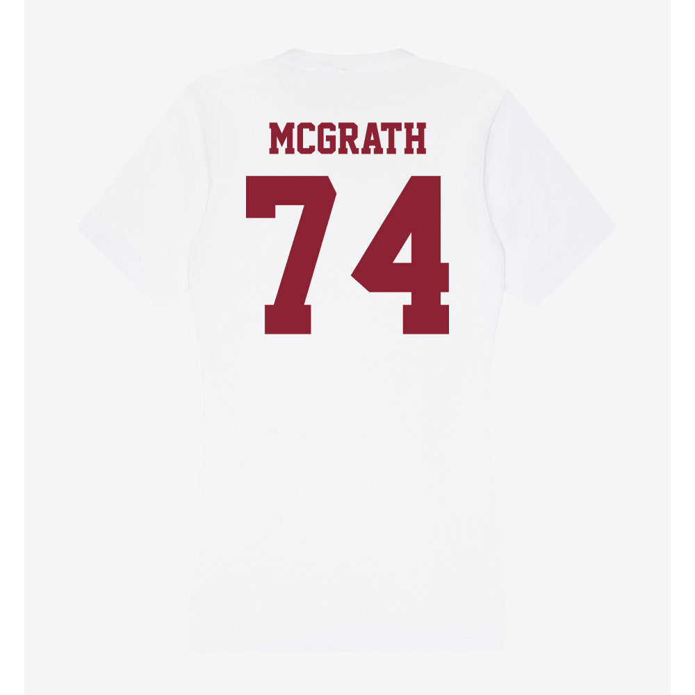 UMass - NCAA Football : Jake McGrath - Women's V-Neck T-Shirt-1
