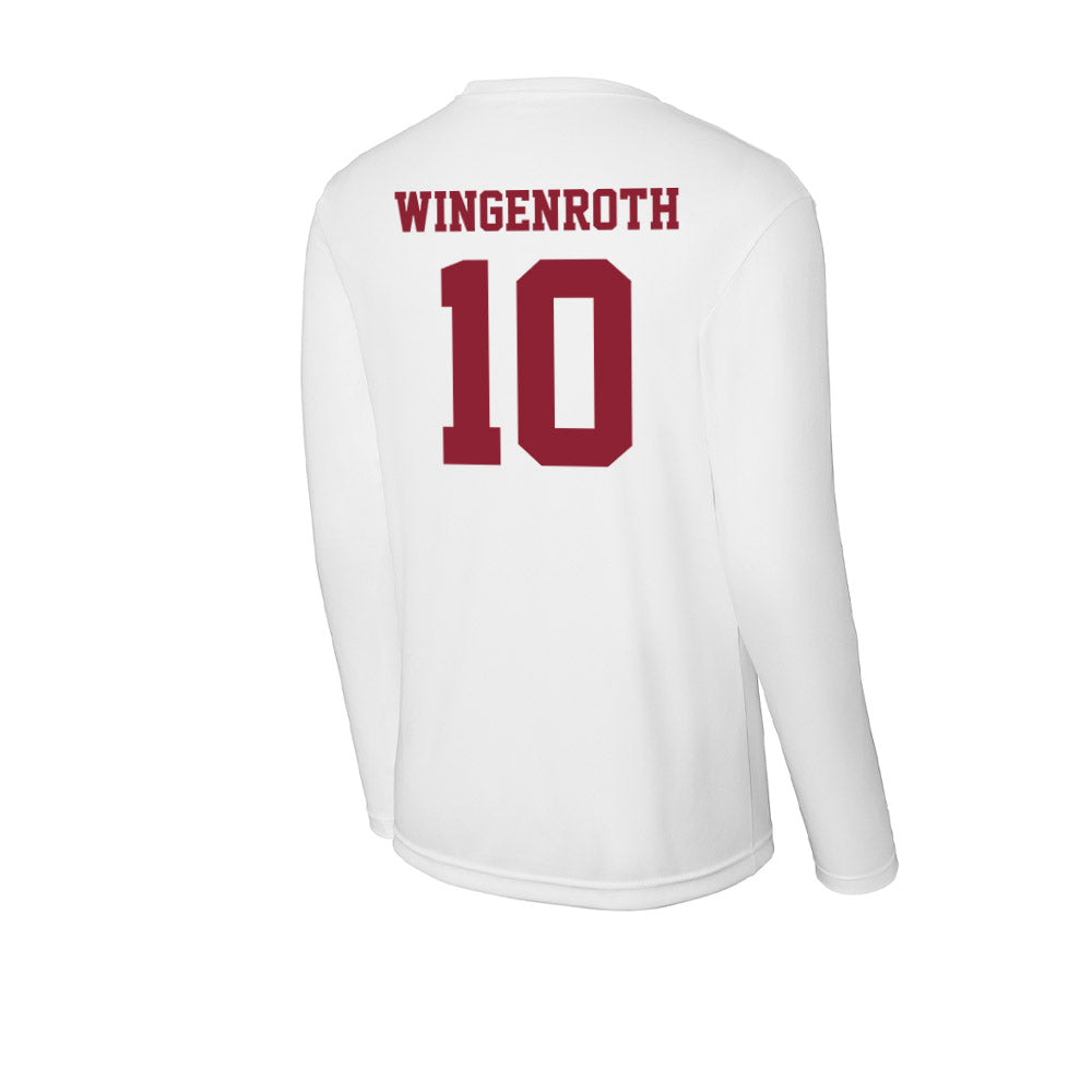 UMass - NCAA Baseball : Brandon Wingenroth - Activewear Long Sleeve T-Shirt-1