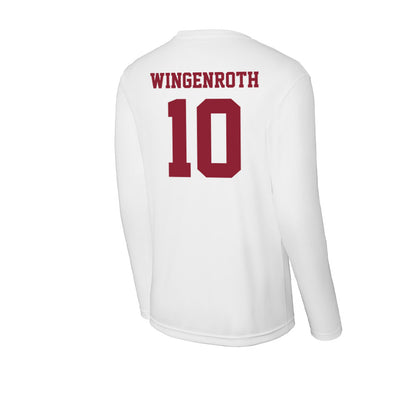 UMass - NCAA Baseball : Brandon Wingenroth - Activewear Long Sleeve T-Shirt-1