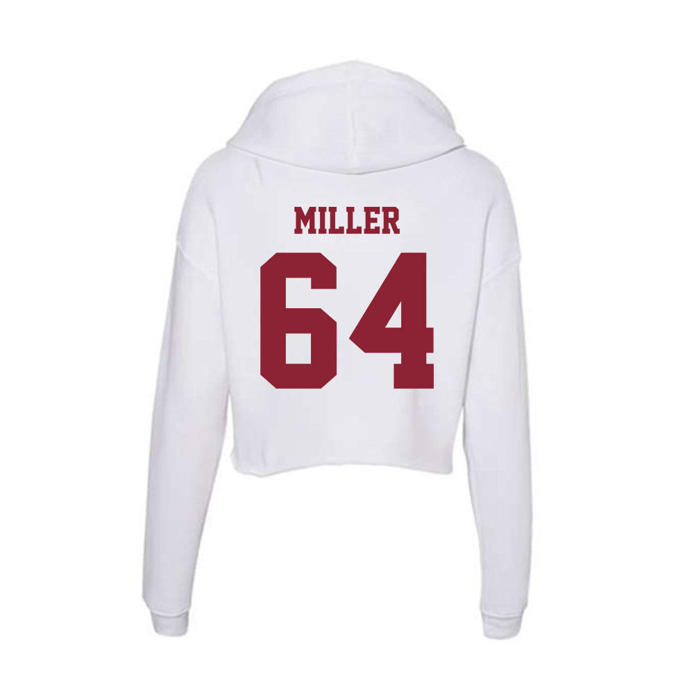 UMass - NCAA Football : Peyton Miller - Women's Crop Fleece Hooded Sweatshirt-1