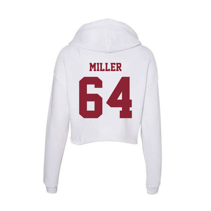 UMass - NCAA Football : Peyton Miller - Women's Crop Fleece Hooded Sweatshirt-1