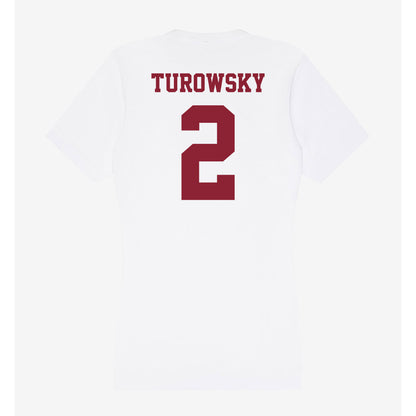 UMass - NCAA Men's Lacrosse : Jack Turowsky - Women's V-Neck T-Shirt-1