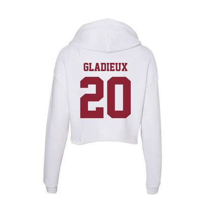 UMass - NCAA Women's Basketball : Tessa Gladieux - Women's Crop Fleece Hooded Sweatshirt-1