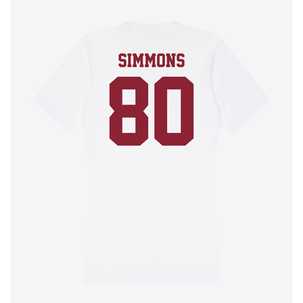UMass - NCAA Football : Isaiah Simmons - Women's V-Neck T-Shirt-1
