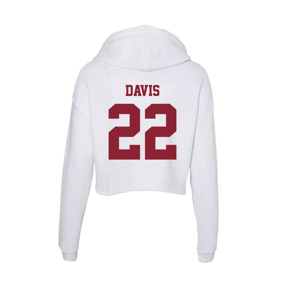 UMass - NCAA Football : Tk Davis - Women's Crop Fleece Hoodie-1