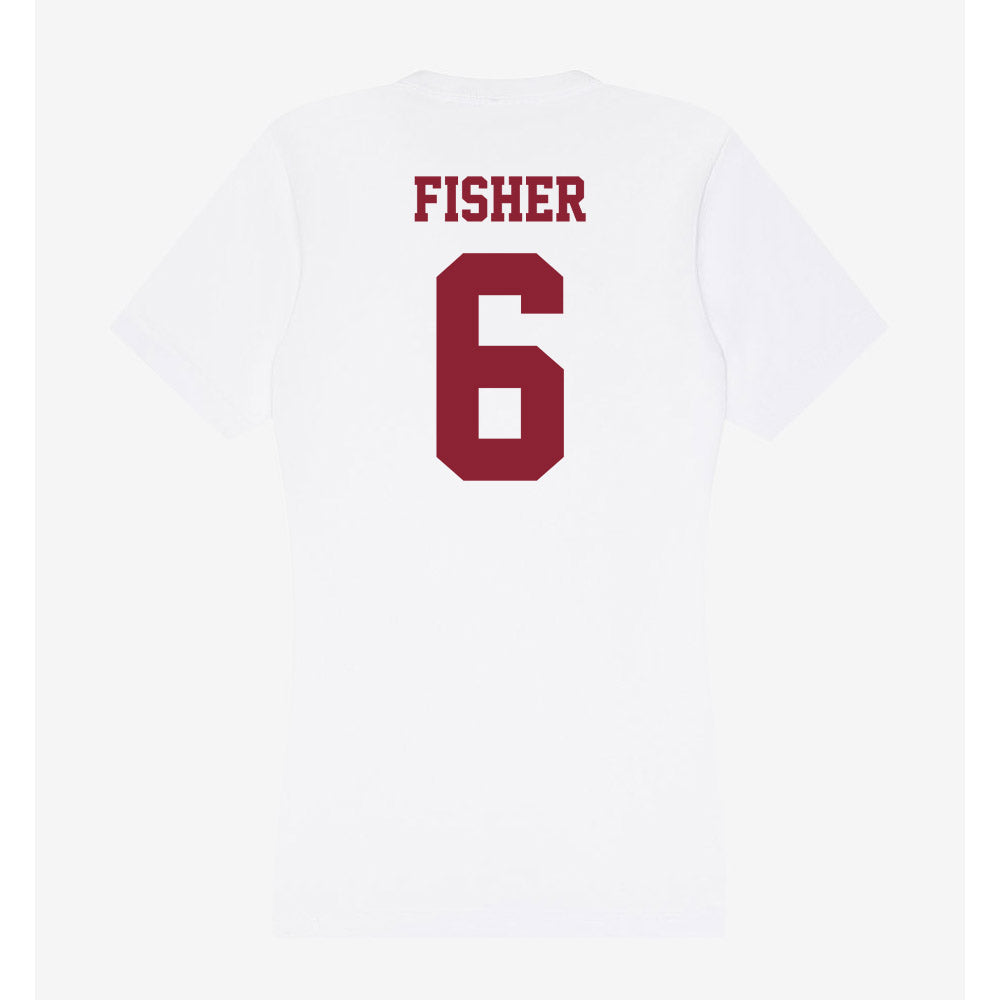 UMass - NCAA Women's Soccer : Libby Fisher - Women's V-Neck T-Shirt-1