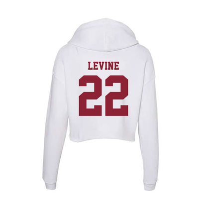 UMass - NCAA Baseball : Jack Levine - Women's Crop Fleece Hoodie-1