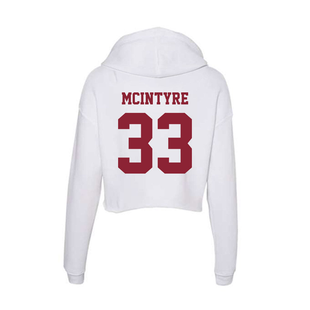 UMass - NCAA Football : Seamus McIntyre - Women's Crop Fleece Hoodie-1