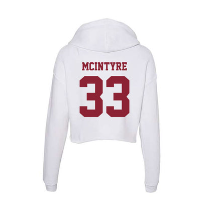 UMass - NCAA Football : Seamus McIntyre - Women's Crop Fleece Hoodie-1