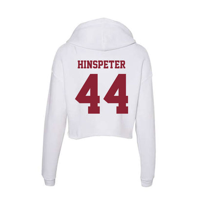 UMass - NCAA Football : Timmy Hinspeter - Women's Crop Fleece Hoodie-1