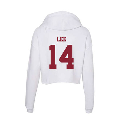 UMass - NCAA Baseball : Lorcan Lee - Women's Crop Fleece Hoodie-1