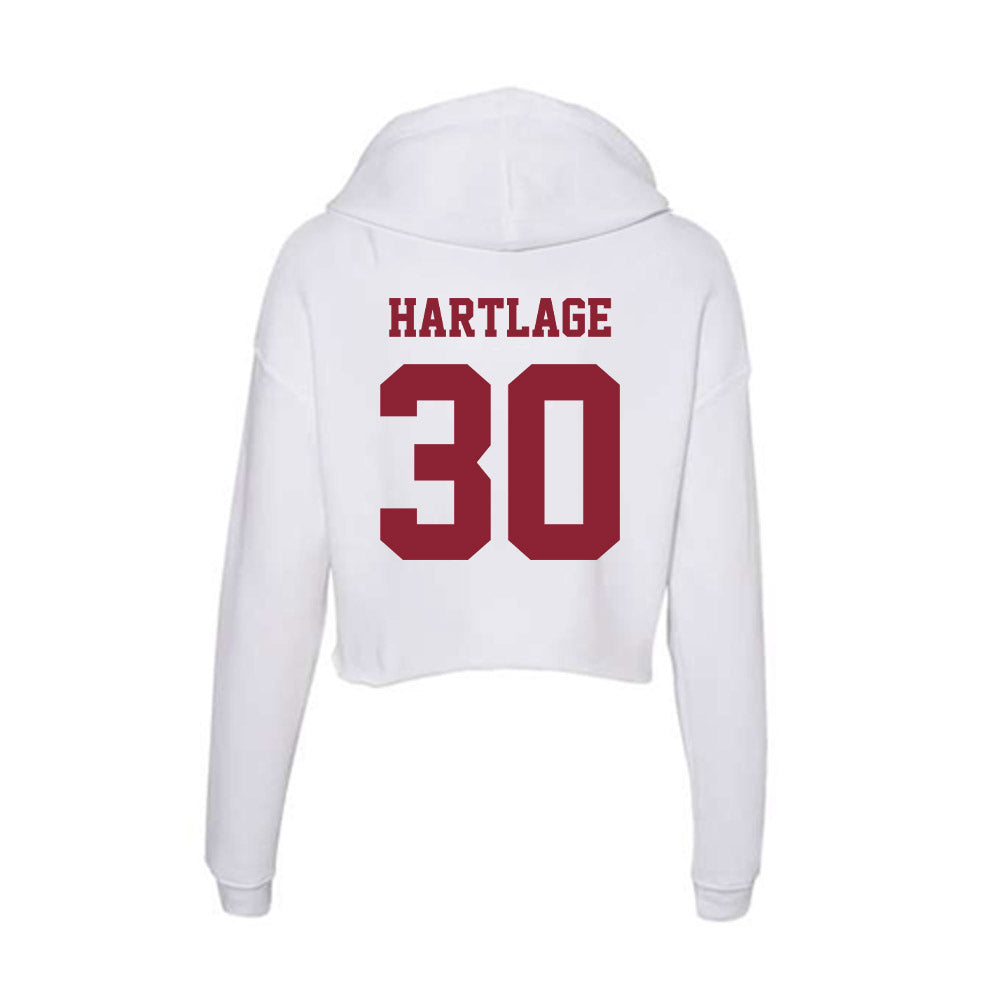 UMass - NCAA Men's Soccer : Crew Hartlage - Women's Crop Fleece Hoodie-1