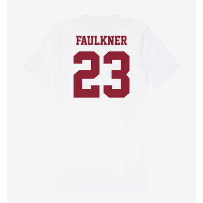 UMass - NCAA Football : Elijah Faulkner - Women's V-Neck T-Shirt-1